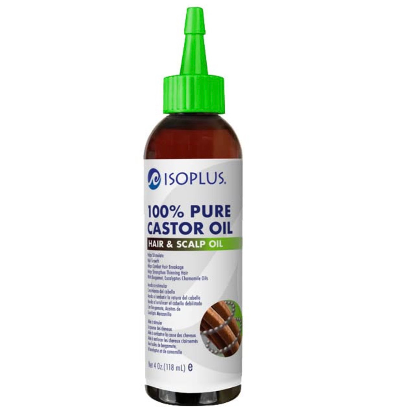 ISOPLUS 100% Pure Castor Oil Hair & Scalp Oil (4 oz)