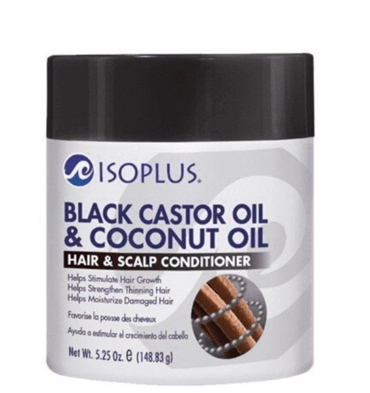 ISOPLUS Black Castor Oil & Coconut Oil Hair & Scalp Conditioner (5.25 oz)
