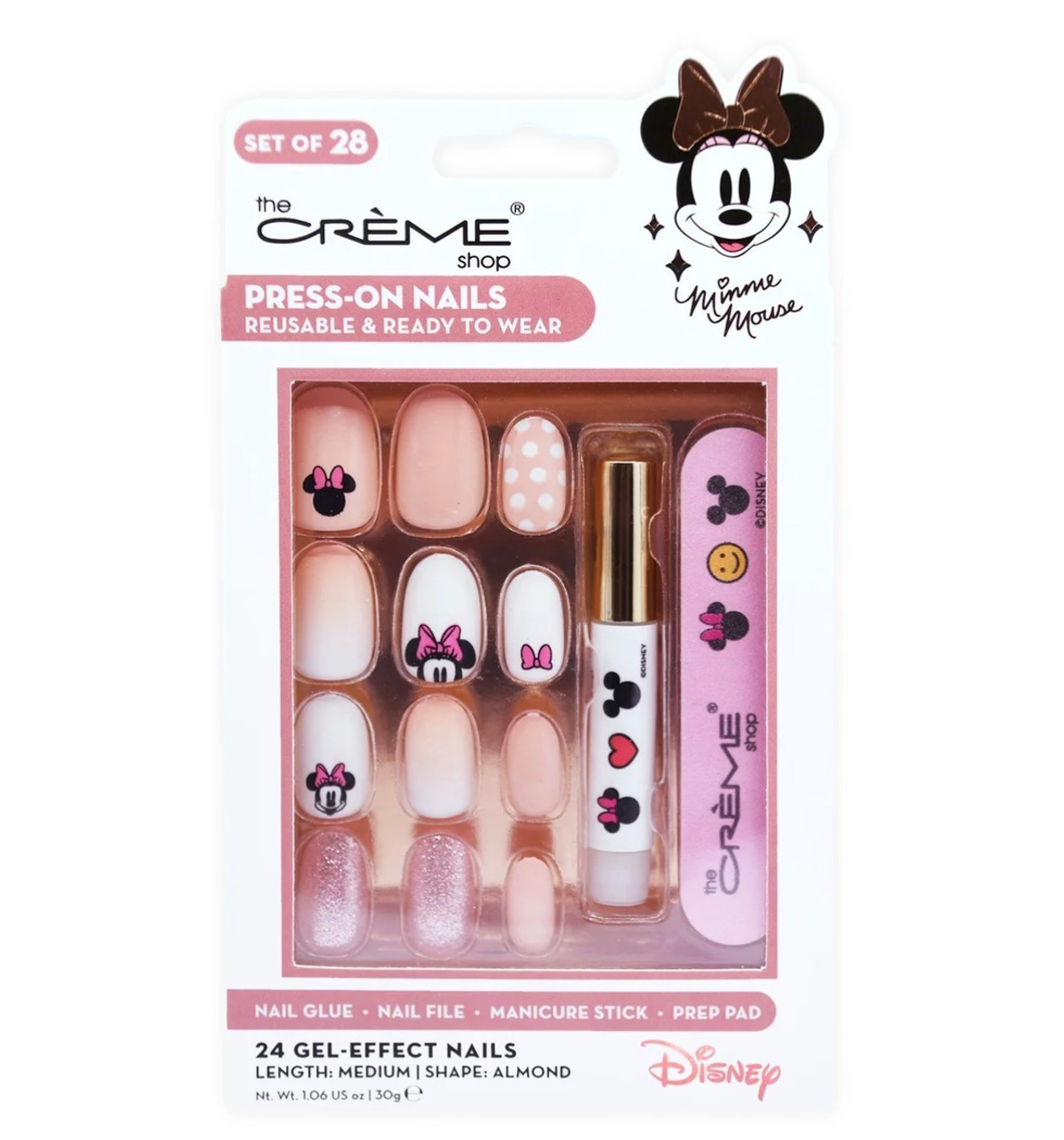 THE CREME SHOP X Disney Minnie Press-On Nails – Pink