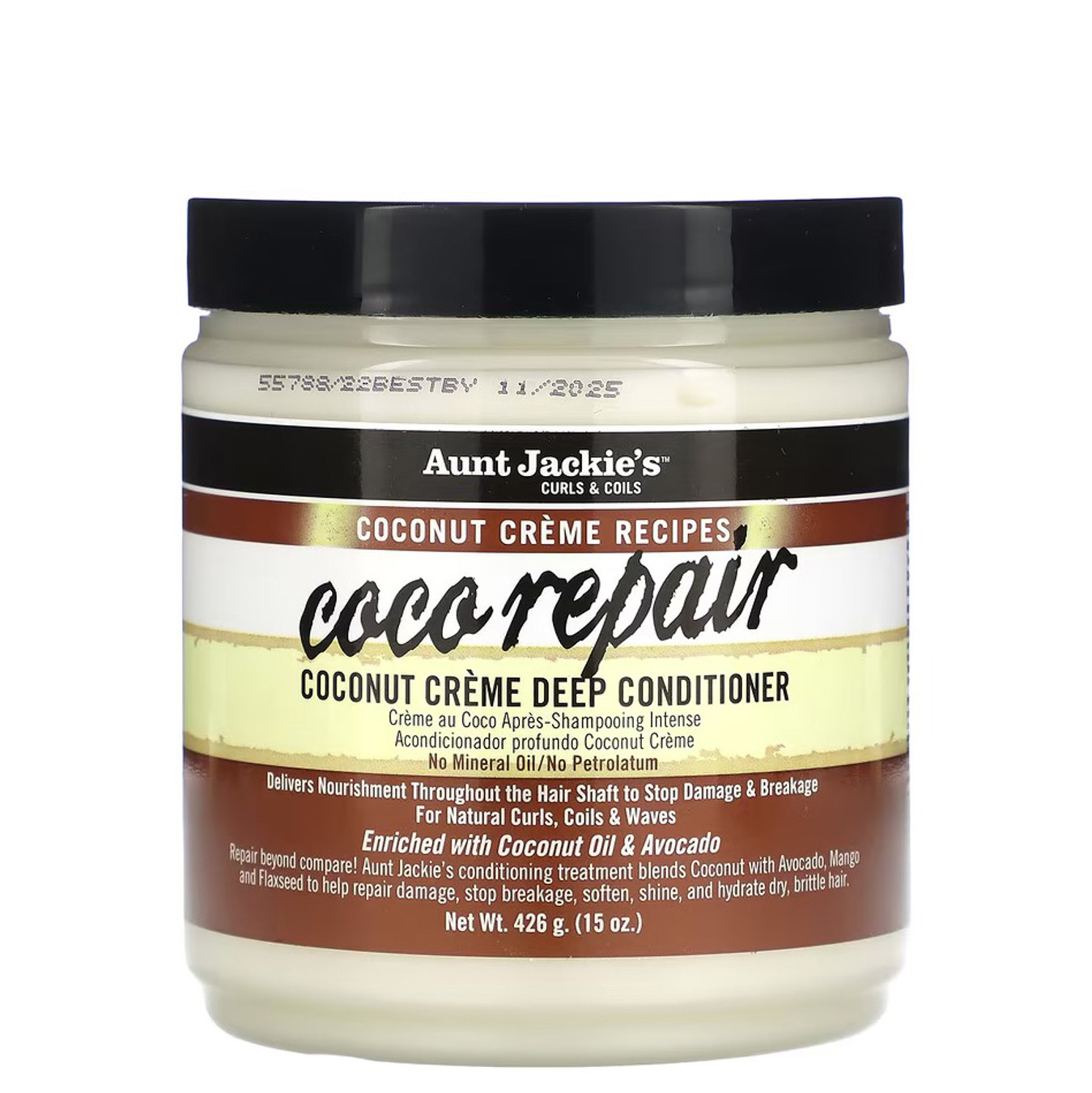 Aunt Jackie's Curls & Coils Coco Repair Deep Conditioner (15 oz)