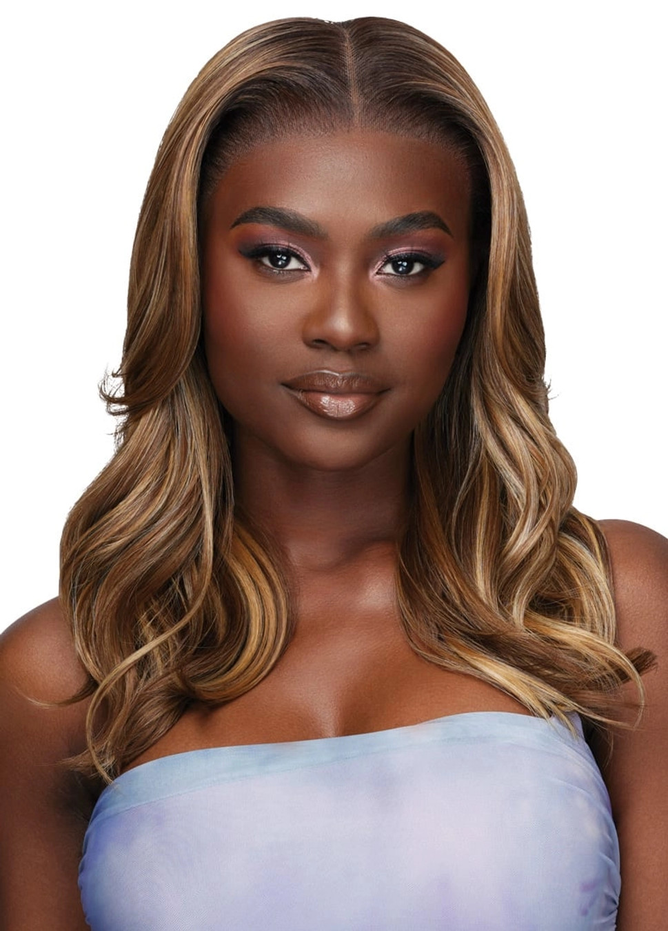 OUTRE Human Hair Blend Airtied  Vanish HD+ Lace Front Wig - HHB-Loose Body Wave 18"