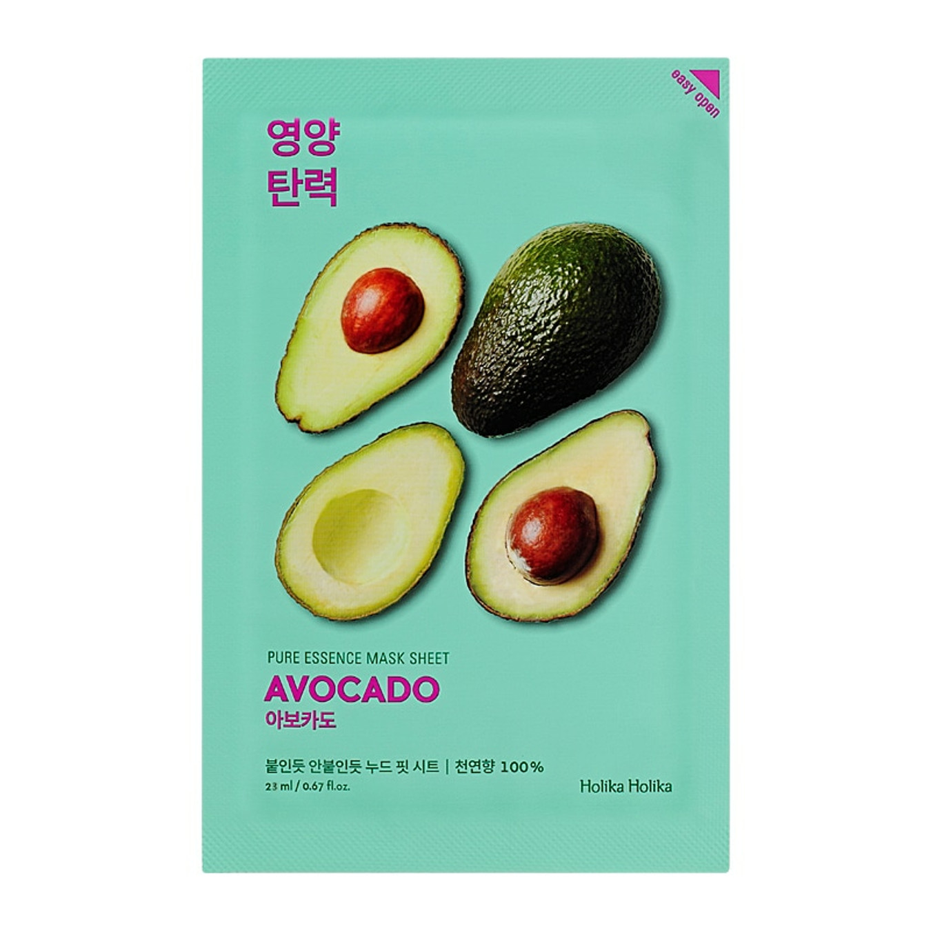 [Holika Holika] Pure Essence Mask Sheet - Avocado (1 sheet)