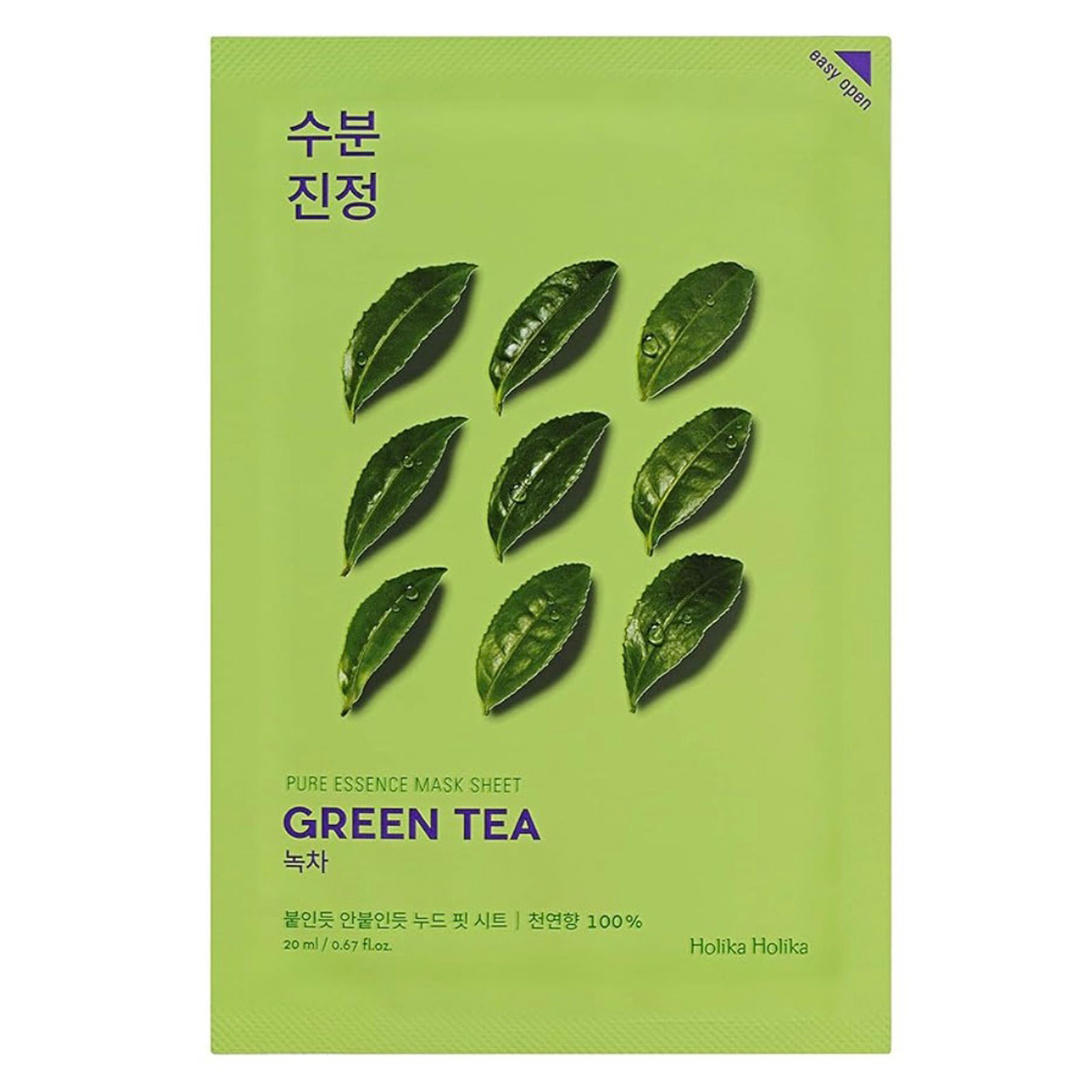 [Holika Holika] Pure Essence Mask Sheet - Green Tea (1 sheet)