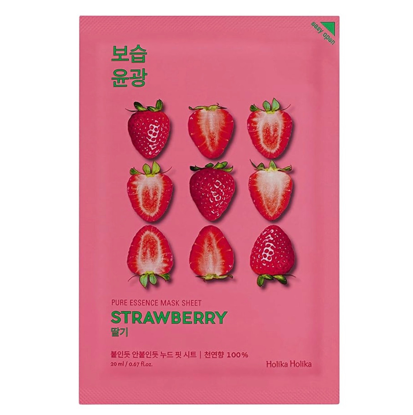 [Holika Holika] Pure Essence Mask Sheet - Strawberry (1 sheet)