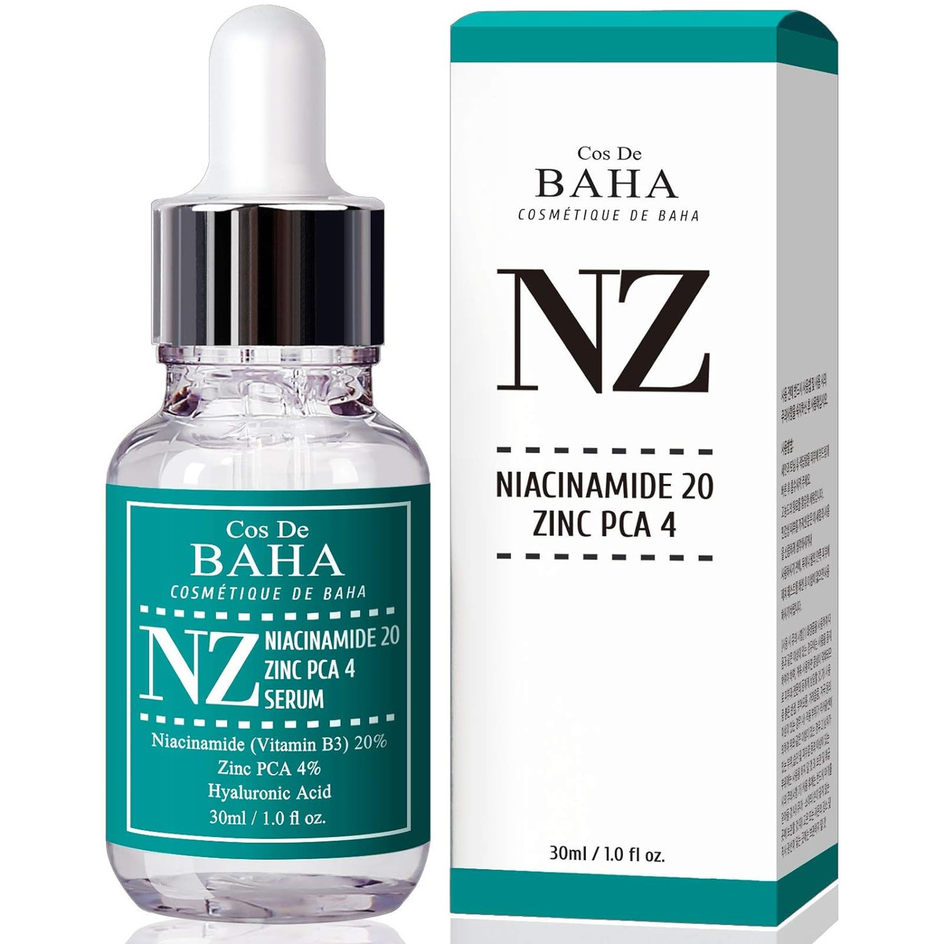 Cos De BAHA NZ Niacinamide 20 Zinc PCA 4 Serum (1oz)