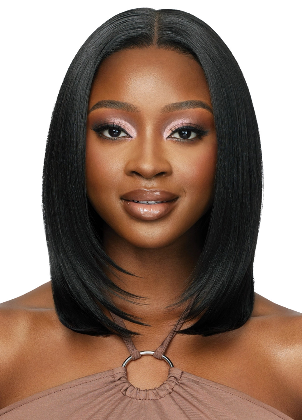 OUTRE Synthetic 5"x5" Lace Closure Wig - HHB-NATURAL YAKI 14"