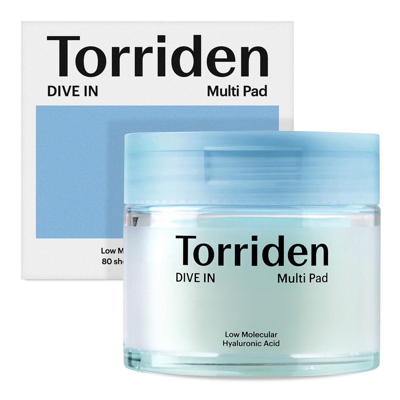 TORRIDEN DIVE-IN Vegan Hyaluronic Acid Toner Pads (80 pads)