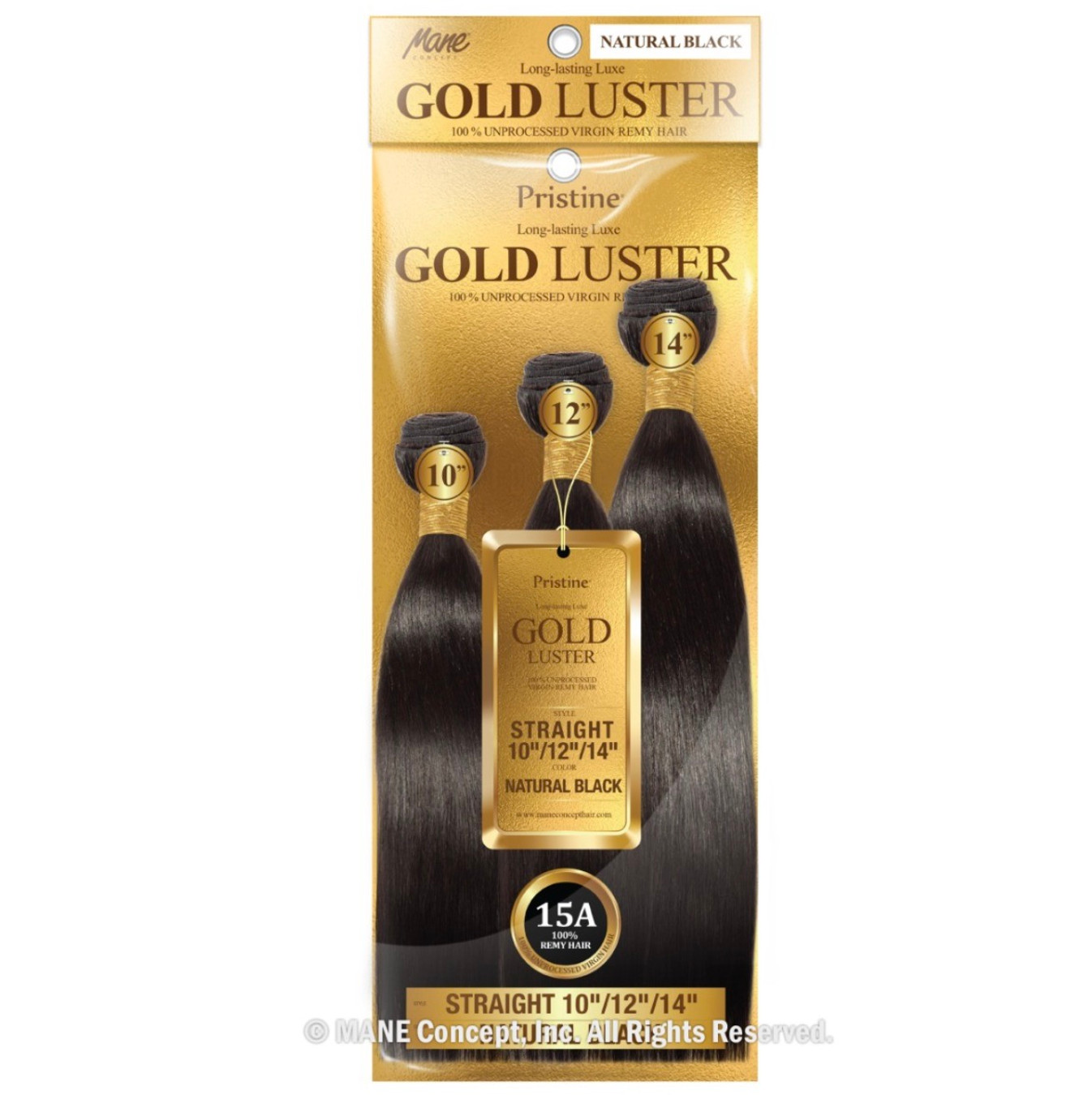 MANE CONCEPT 15A Pristine Gold Luster Hair Bundle Multi Pack - Straight