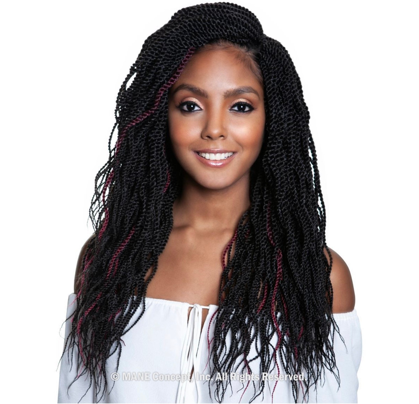 MANE CONCEPT Crochet hair - Afri Naptural 3X Pre-Stretched Wavy Senegal Twist 18"