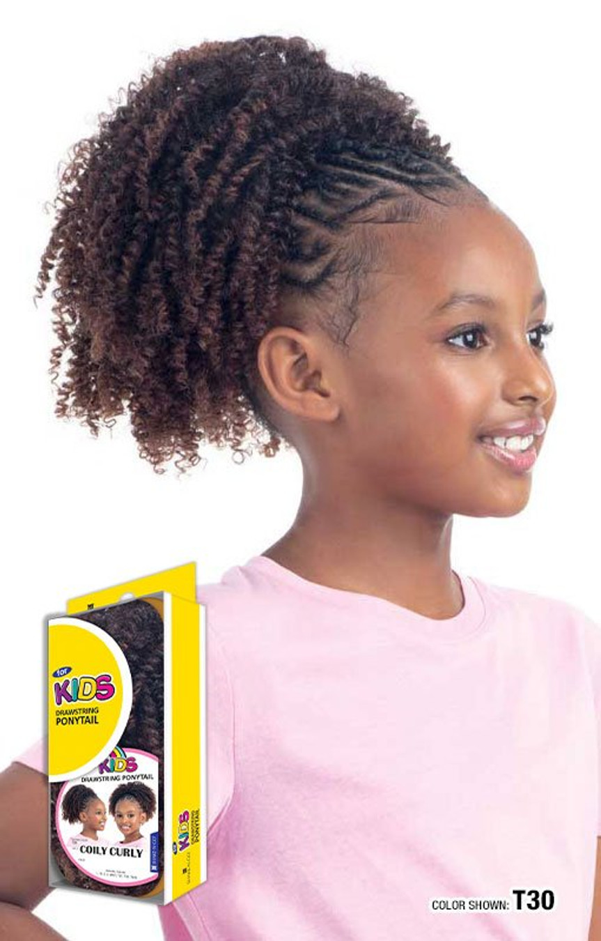 SHAKE N GO Kids Ponytail - COILY CURLY