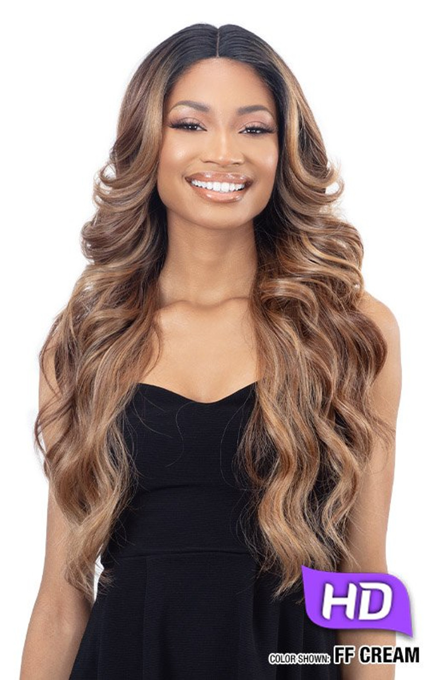 SHAKE N GO Freetress Equal Level Up Synthetic HD Lace Front Wig - ARIANA