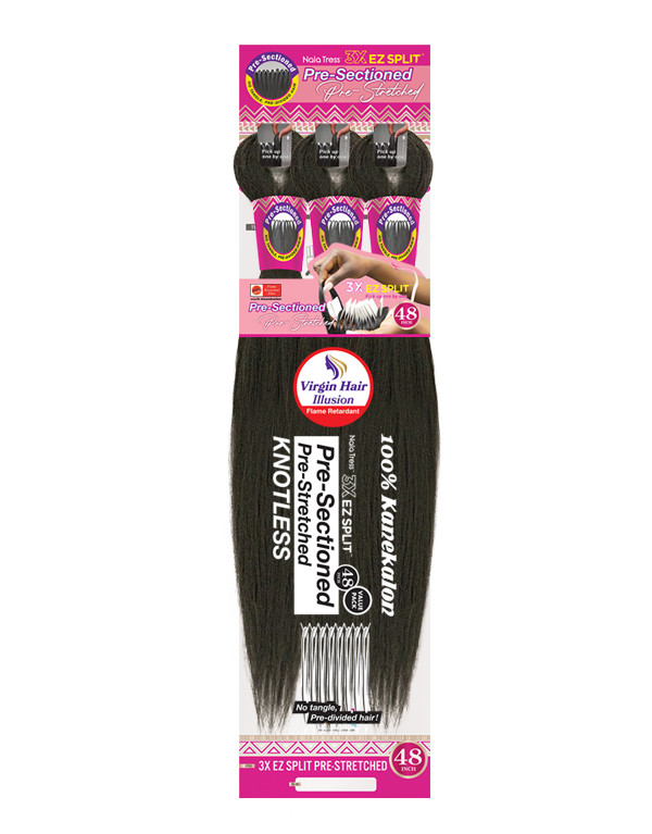 Janet Collection 3X EZ Split Pre-Stretched Braid 48