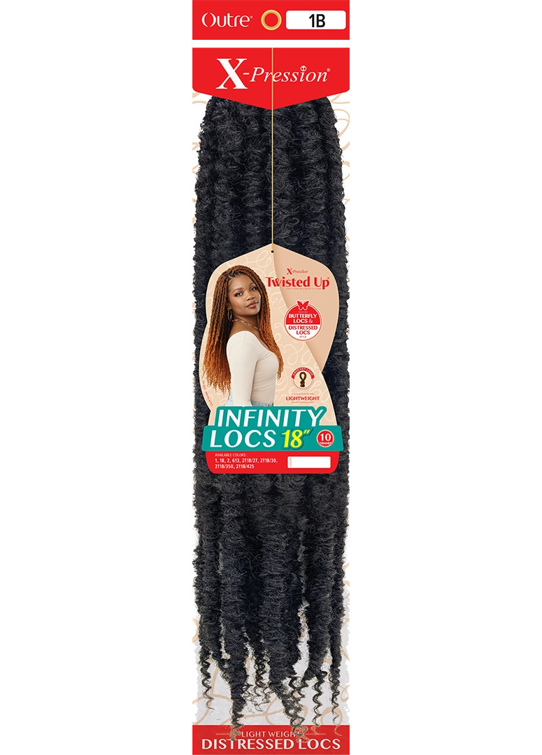 OUTRE Synthetic Braid X Pression Twisted Up - Infinity Locs 18