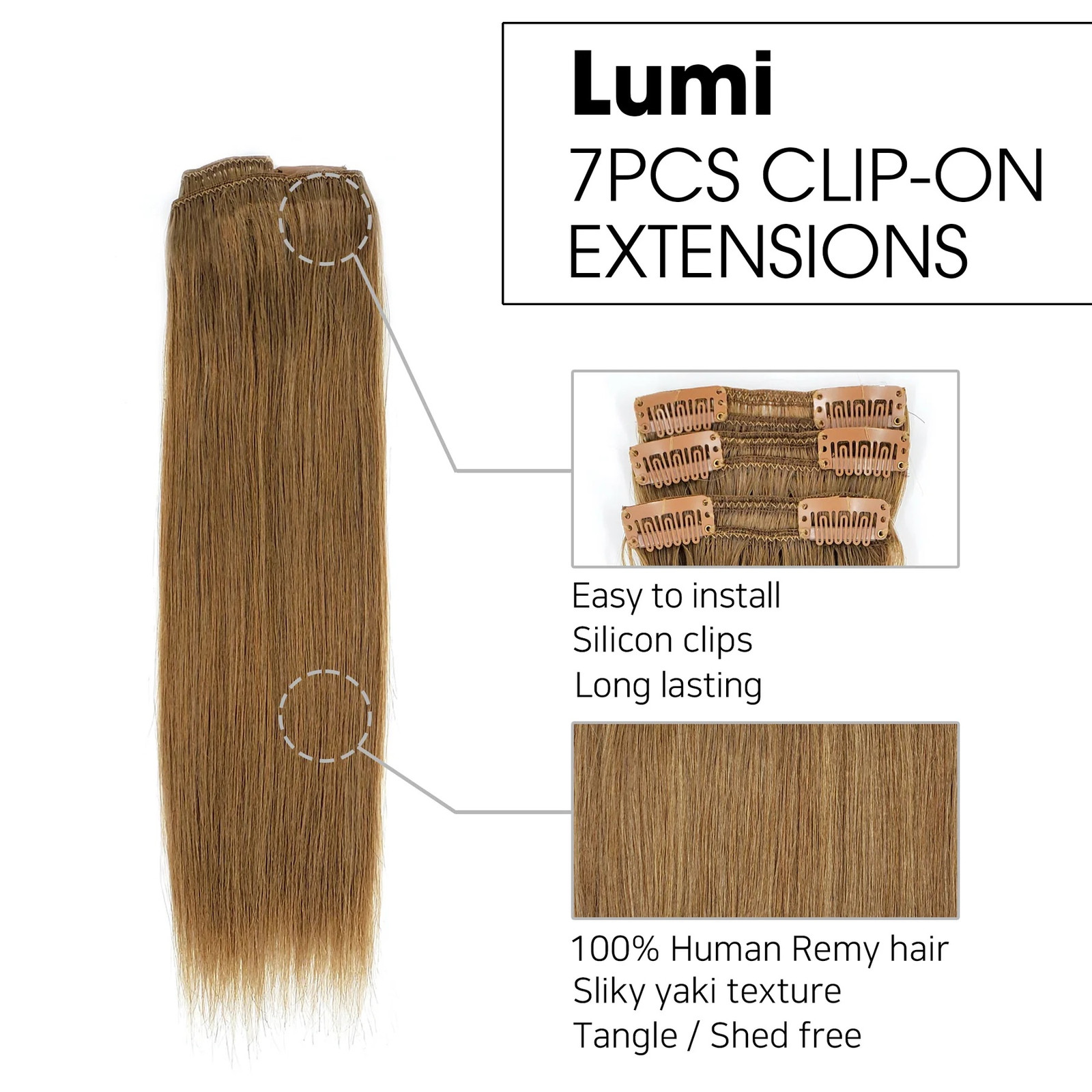 Hair Couture Lengths 7PC Clip In Extensions – United Beauty Supply
