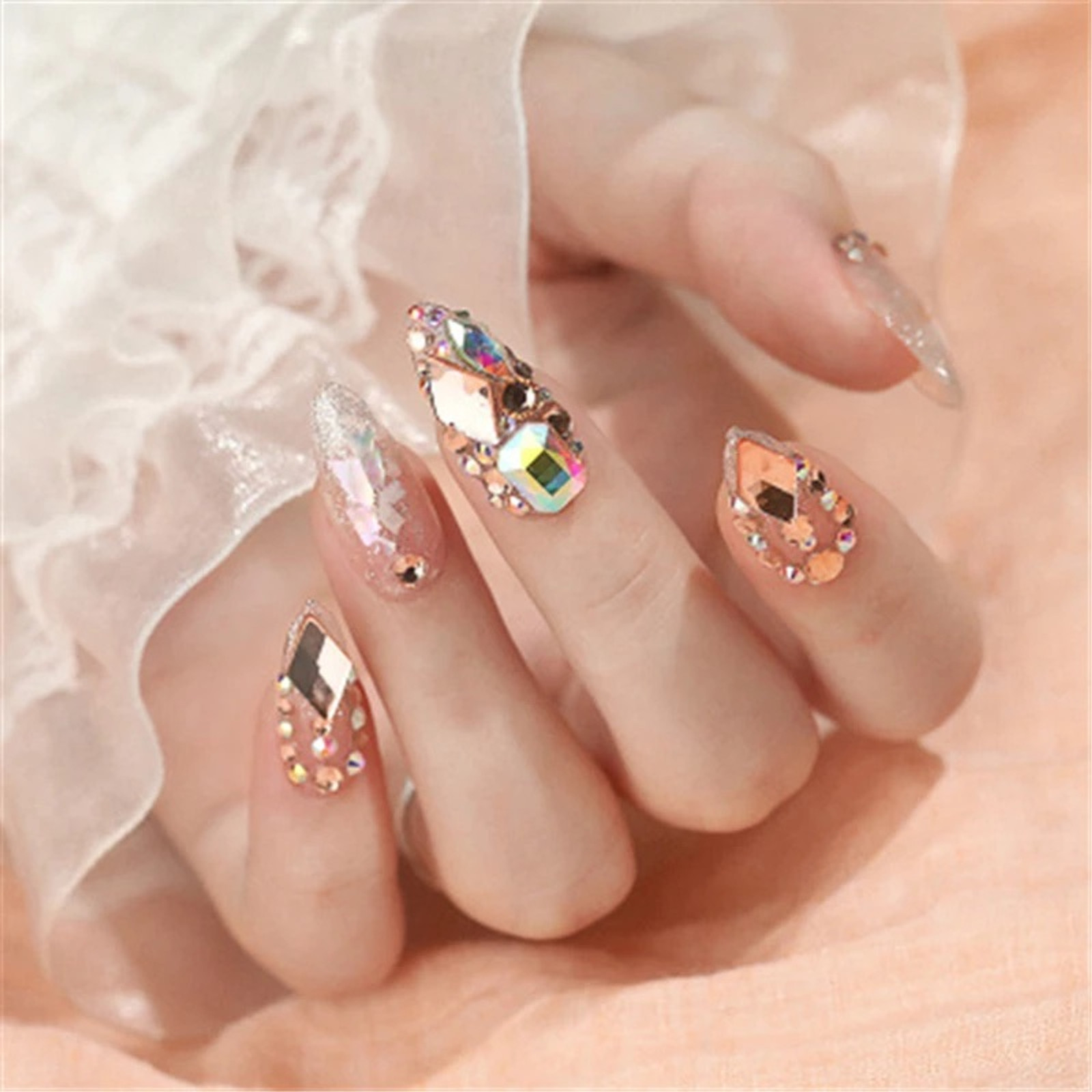 KISS Gold Finger Nail Art Rhinestones