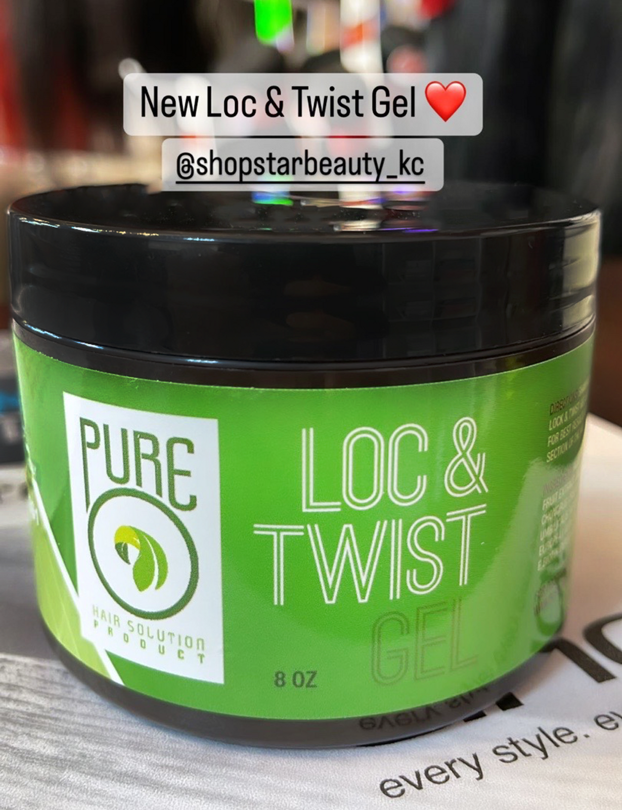 Pure O Natural Lock & Twist Gel