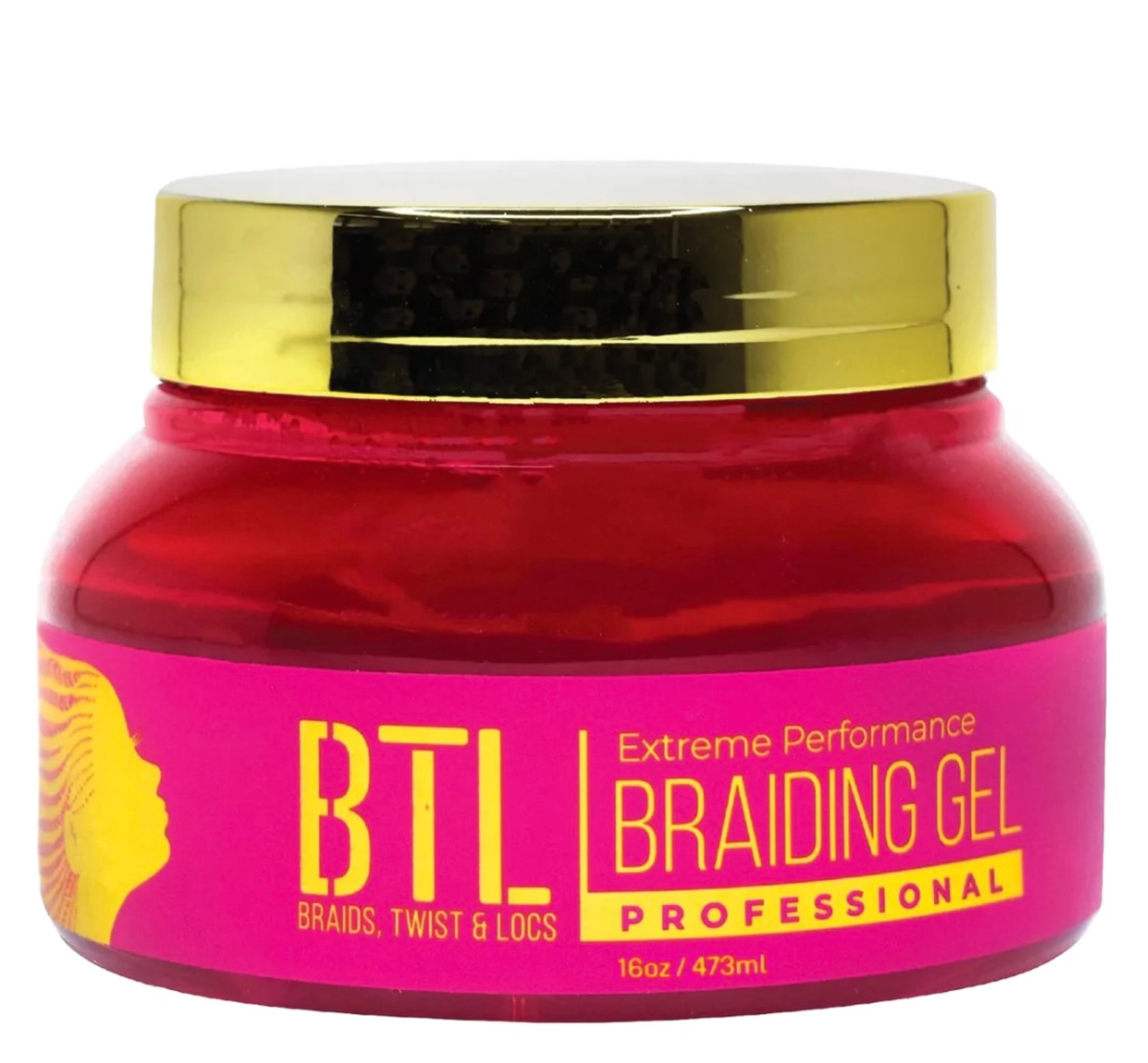 BTL Professional Ultimate Hold / Ultra Sooth & Shine Braider's Gel Level 5 BTLG04 - 8 oz / Premium