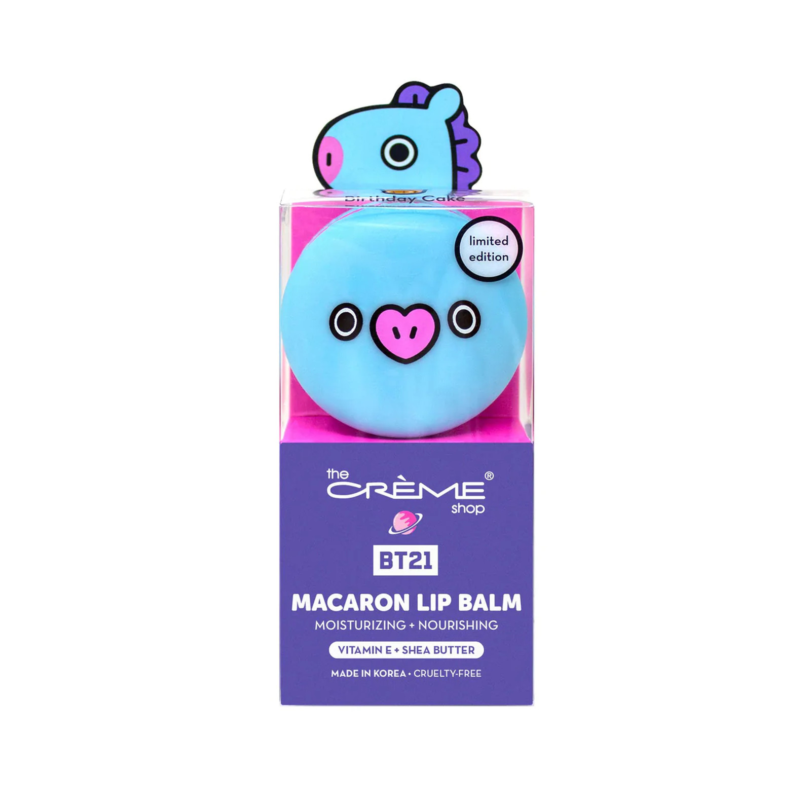 CREME SHOP BT21 MANG Macaron Lip Balm - Birthday Cake