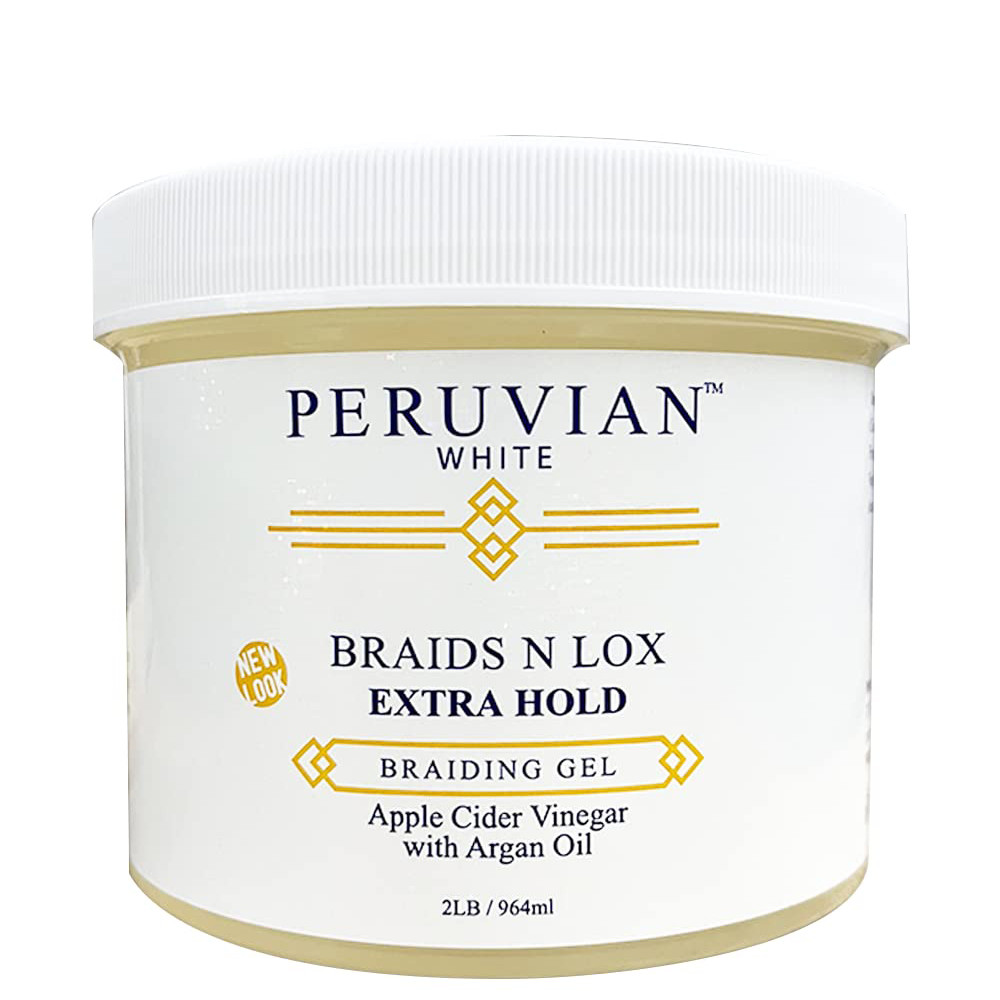 Peruvian White Braids N Lox Braiding Gel with Argan Oil (2LB) Peruvian White Braids N Lox Braiding Gel with Argan Oil (2LB)