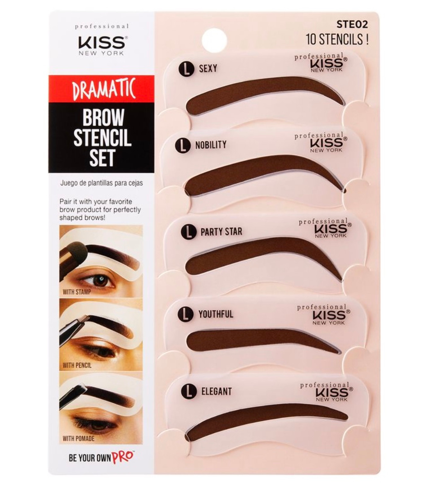 KISS Professional Brow Stencil Kit KISS Professional Brow Stencil Kit