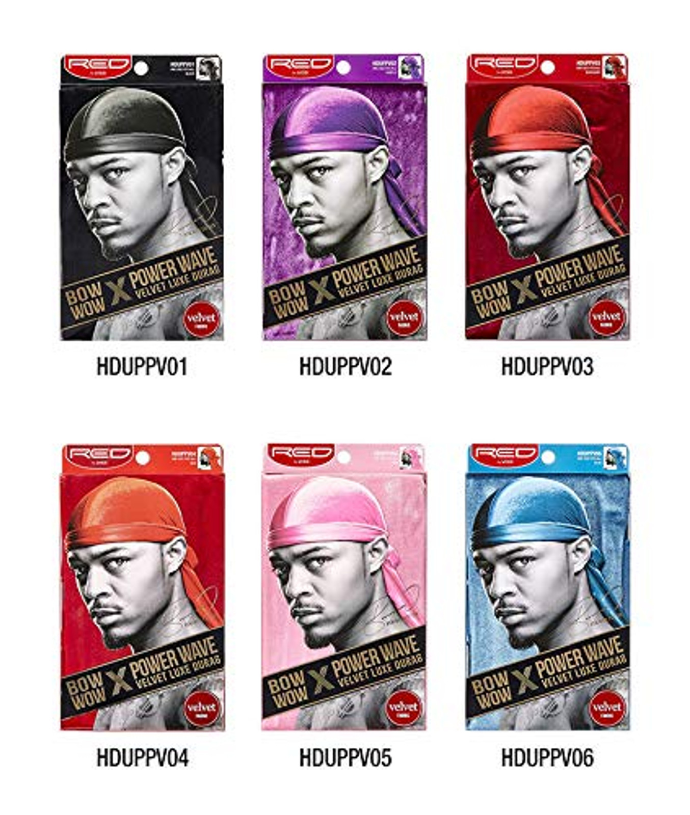 Red by Kiss Bow Wow X Lit Gold Silky Durag Power Wave Durag