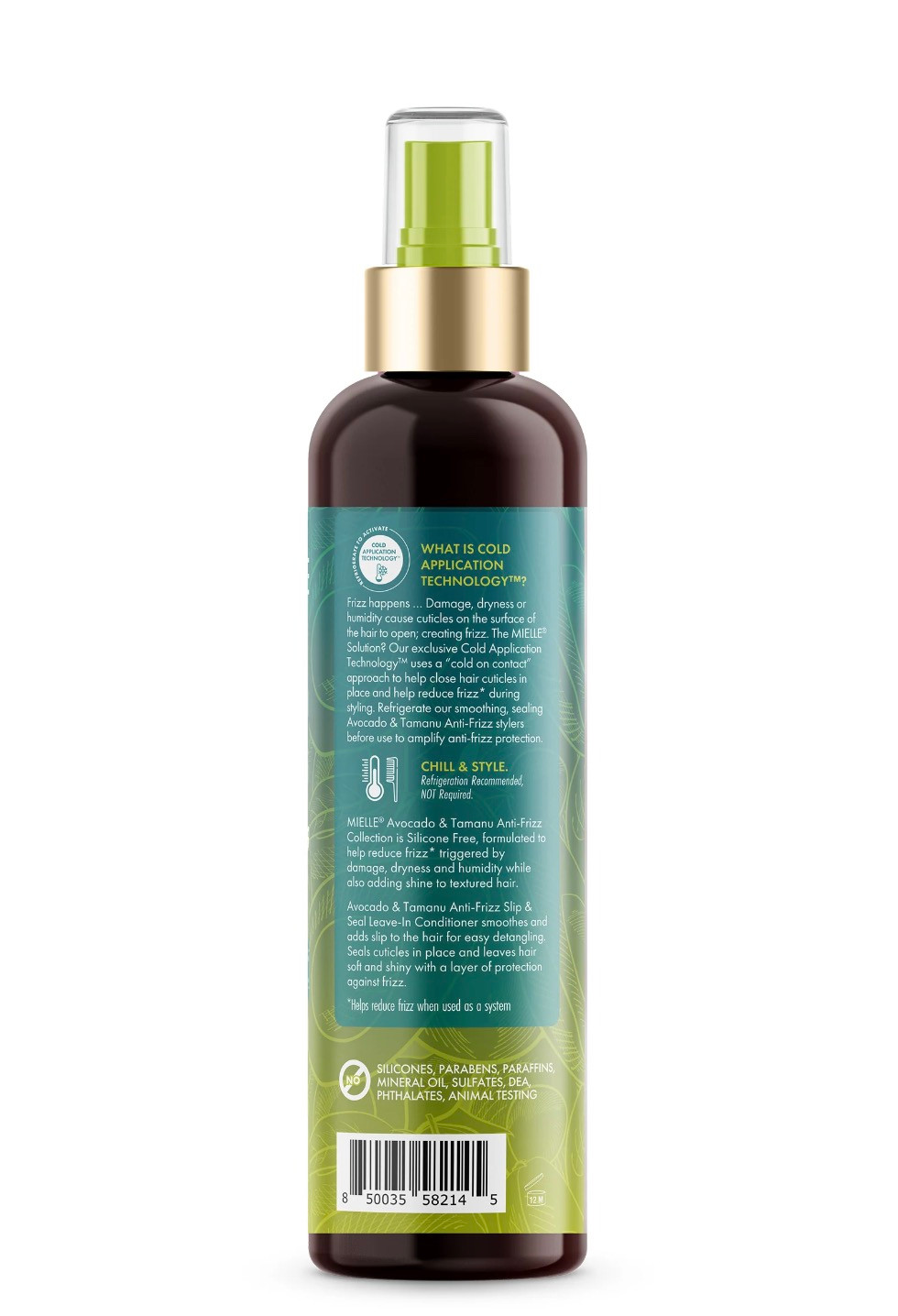 MIELLE Avocado & Tamanu Anti-Frizz Slip & Seal Leave-In Conditioner