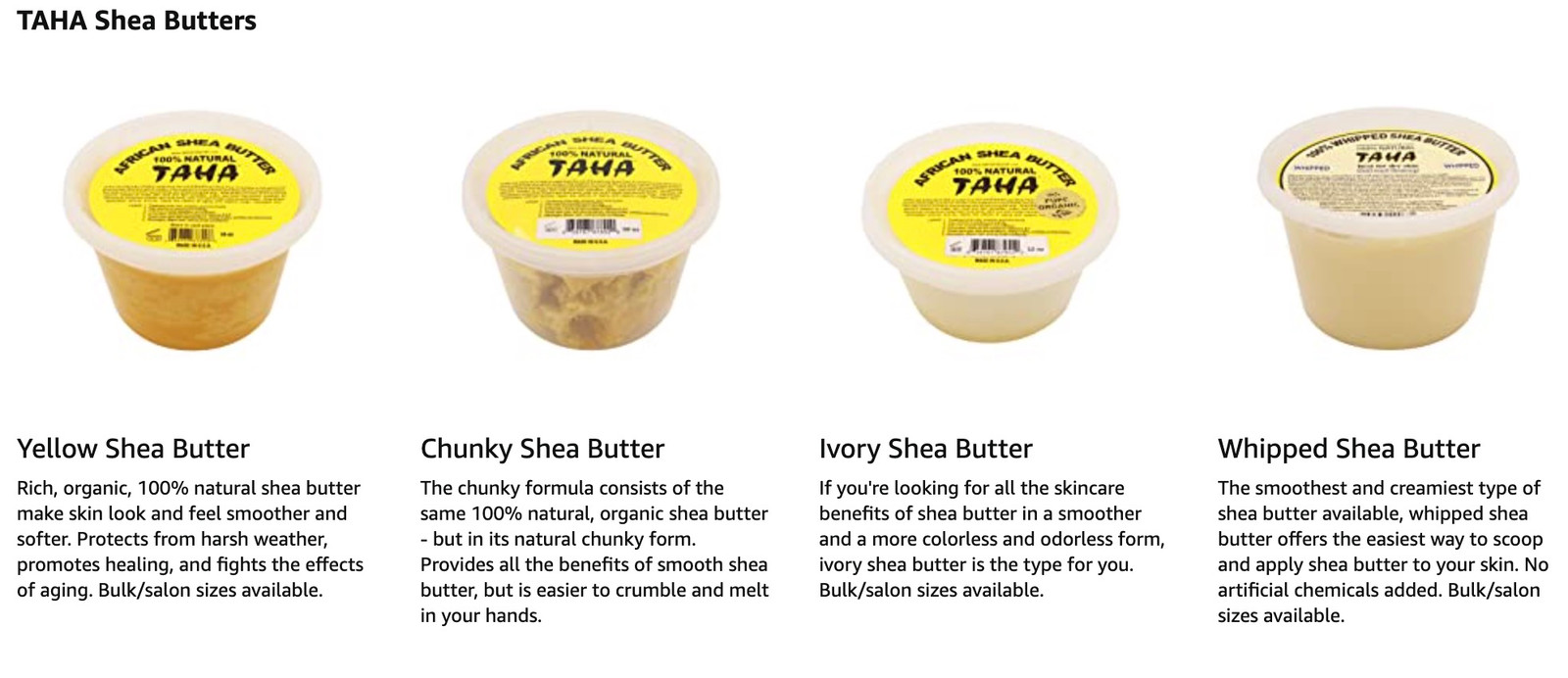 African Shea Butter 32oz - Taha Organics