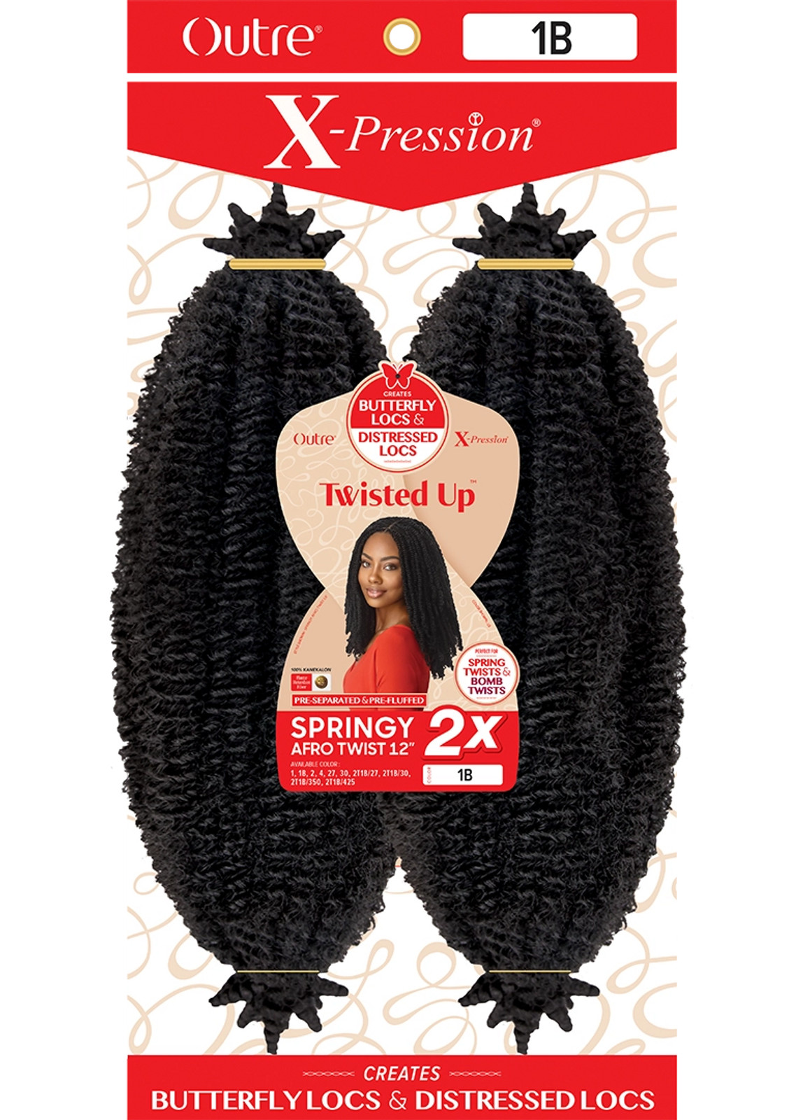 Outre Crochet Braids X-Pression Twisted Up 3X Springy Afro Twist – Hair  Empire Beauty Supply