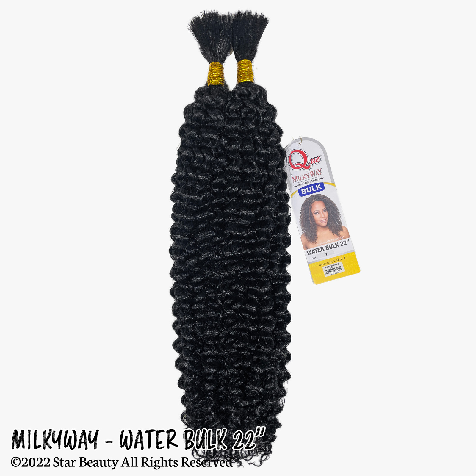 MILKY WAY: QUE HUMAN HAIR BLEND BRAID- WATER BULK 22 – Beauty Depot O-Store