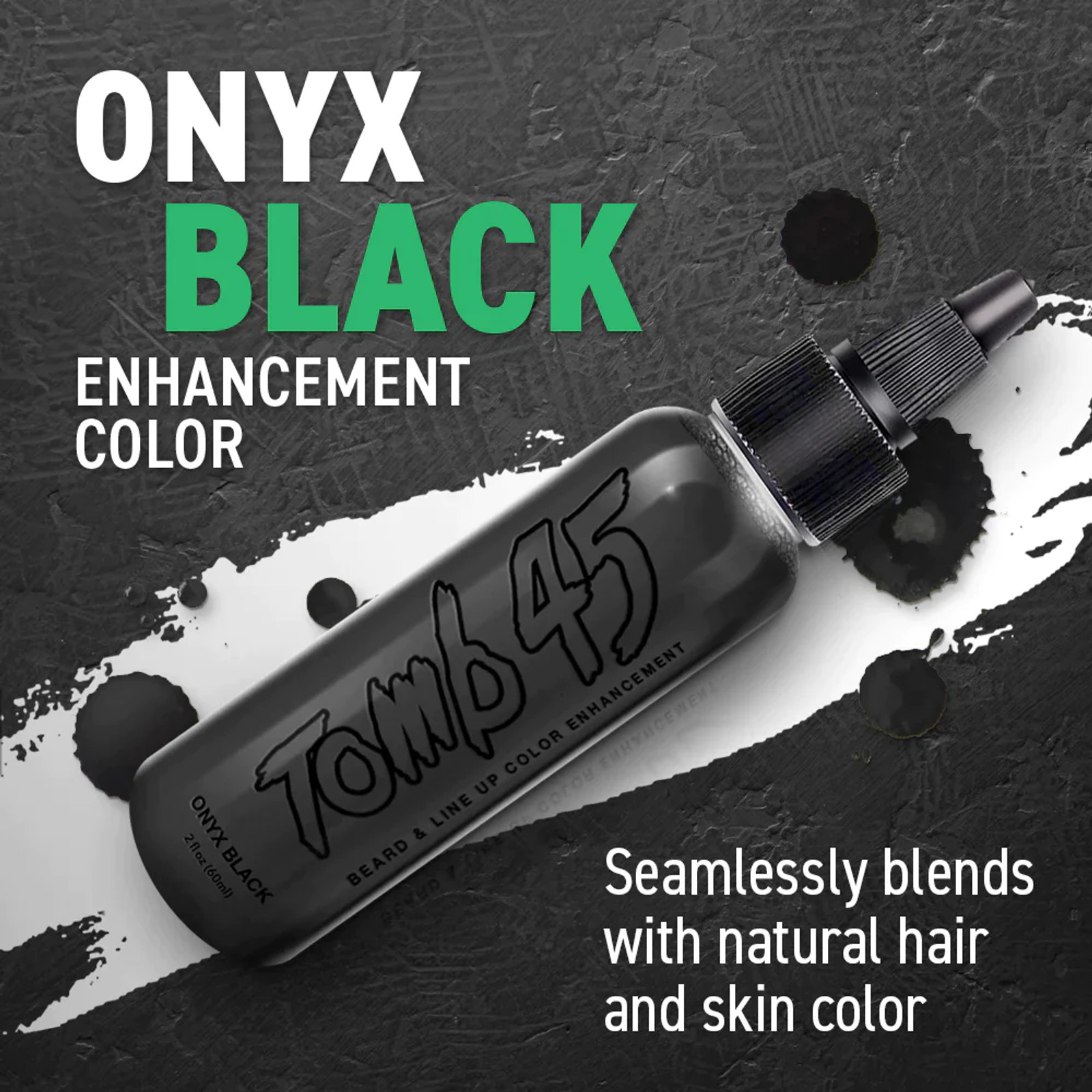Tomb 45 No Drip Beard & Line up Color Enhancement – ONYX (Jet Black)