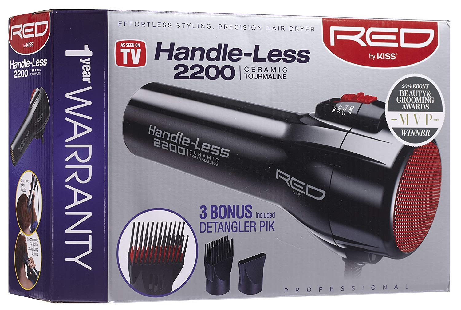 KISS HANDLE-LESS 2200 CERAMIC TOURMALINE DRYER