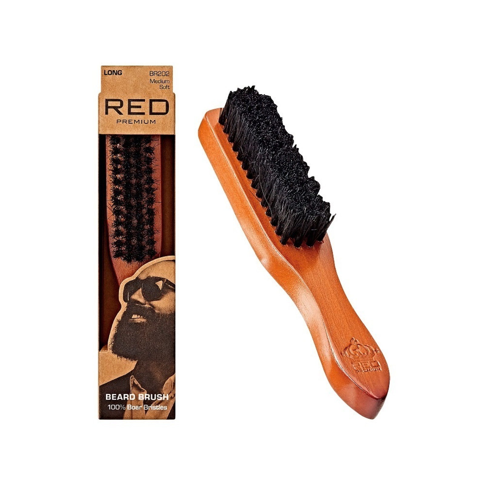 Soft Chemical Resistant Brush (Red) 8”