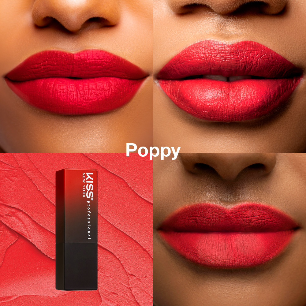 KISS New York Professional Richly Pigmented Satin Lipstick