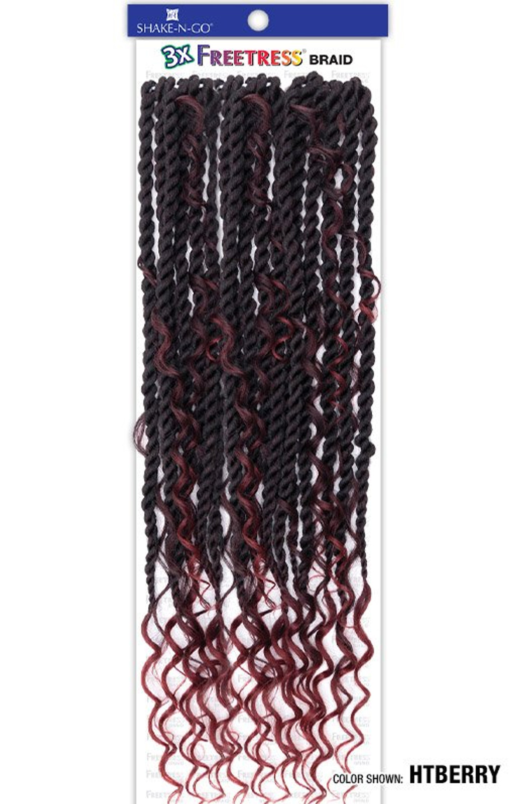 SHAKE N GO FreeTress Synthetic Hair Crochet Braids - 3X REBEL BOHO