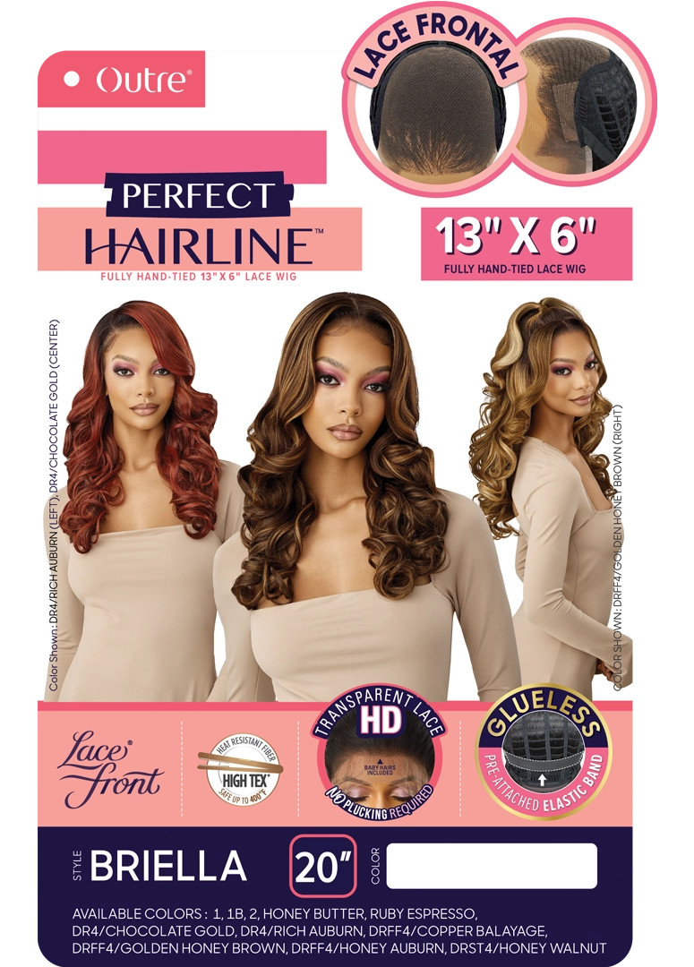 OUTRE Perfect Hairline Synthetic 13x6 HD Lace Front Wig - BRIELLA OUTRE Perfect Hairline Synthetic 13x6 HD Lace Front Wig - BRIELLA
