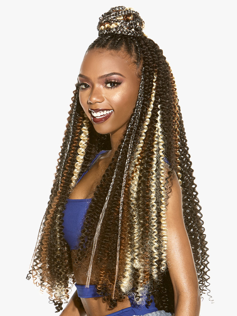 SENSATIONNEL Synthetic Braid PreStretched 3X Ruwa Water Wave 24"