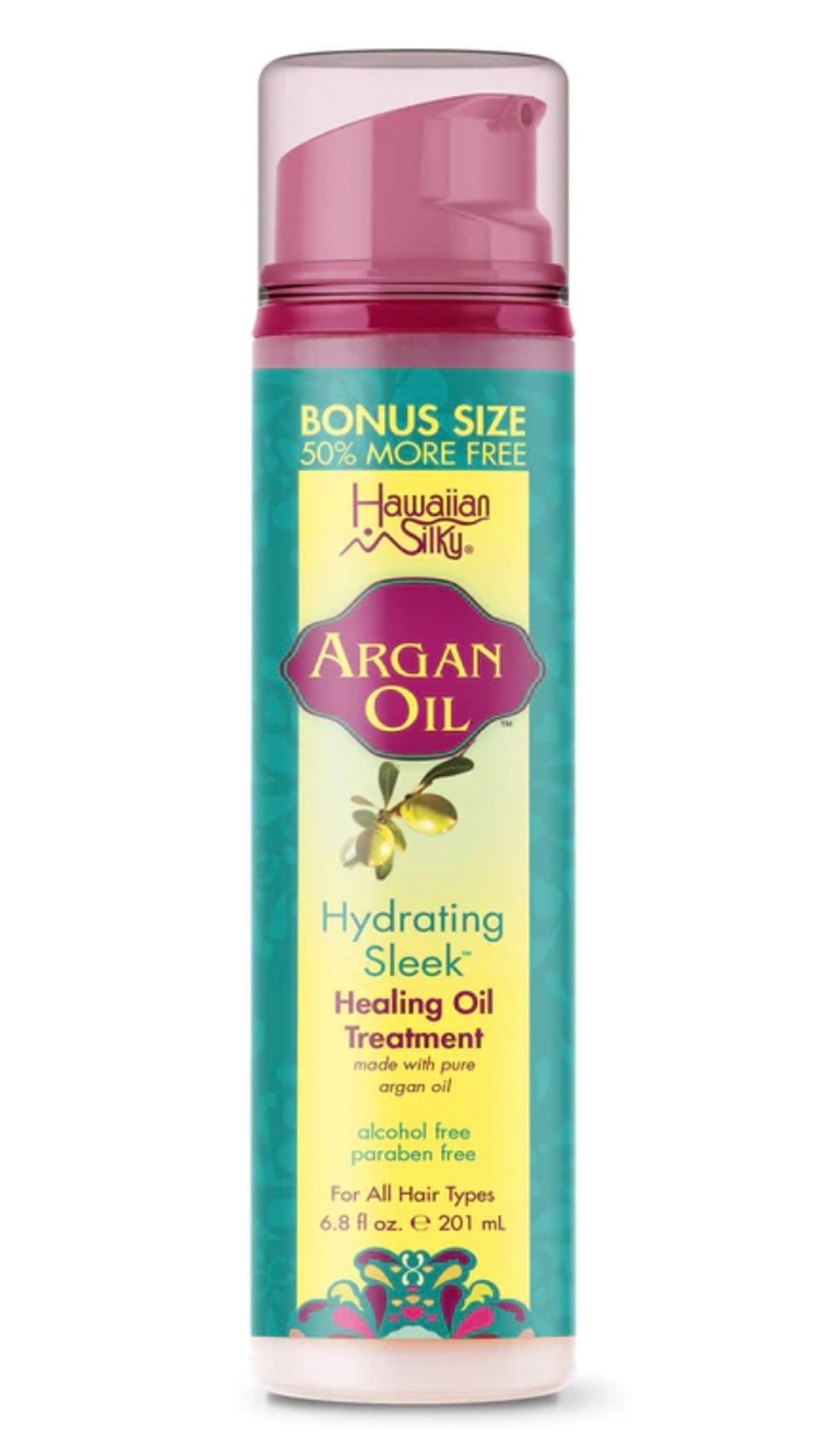 Hawaiian Silky Argan Oil Hydrating Sleek Nourishing Oil Treatment