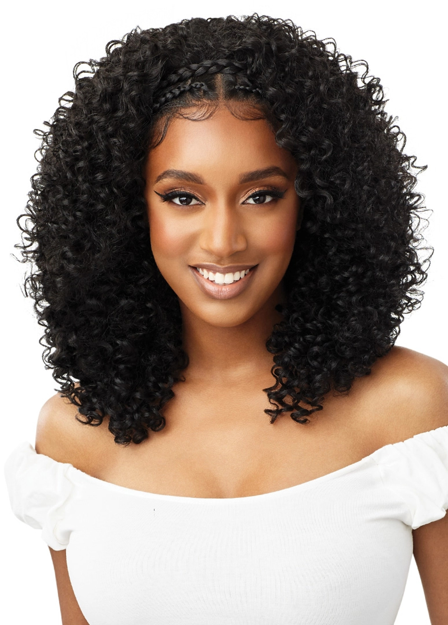 OUTRE Synthetic 13x2 HD Lace Front Wig - Halo Stitch Braids 18"