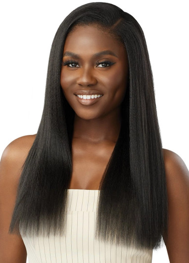 OUTRE Human Hair Premium Blend Big Beautiful Clip-In 9PCS - NATURAL YAKI 18"