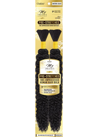 OUTRE Mytresses Gold Label 100% Human Hair Pre-Stretched - Gypsy Wave Bulk (18"-24")