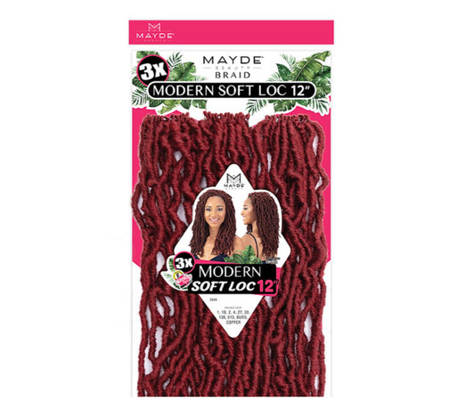 Mayde Beauty Synthetic Crochet Braids - Modern Soft Loc 12"