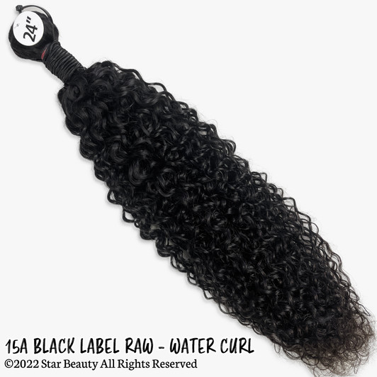 15A Black Label Raw Virgin Hair Single Bundle - Water Curl (10"- 30")