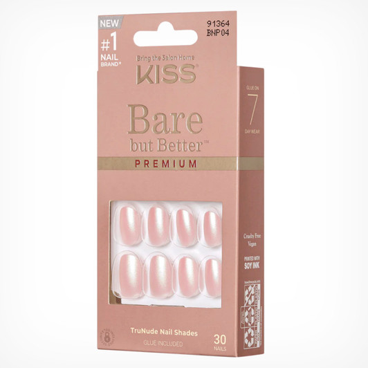KISS Bare But Better Premium Nails - Mocha