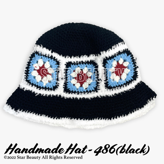 Handmade Knitted Chrochet Bucket Hat (#486)