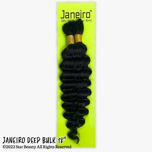 9A JANEIRO 100% Human Hair Deep Bulk 18" 9A JANEIRO 100% Human Hair Deep Bulk 18"