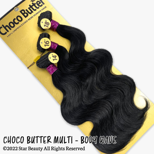 Choco Butter 100% Virgin Human Hair Multi Pack - Body Wave Choco Butter 100% Virgin Human Hair Multi Pack - Body Wave