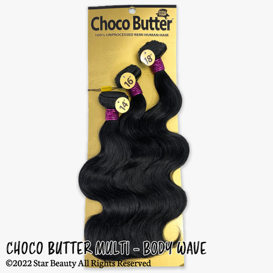 Choco Butter 100% Virgin Human Hair Multi Pack - Body Wave Choco Butter 100% Virgin Human Hair Multi Pack - Body Wave