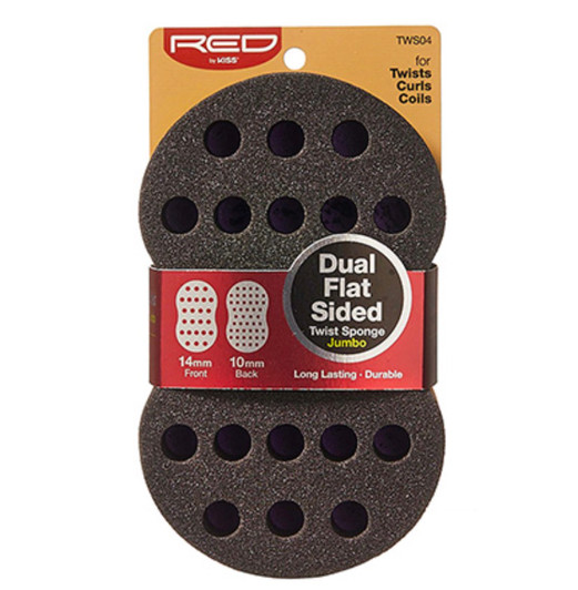 RED Dual Flat Sided Twist Sponge