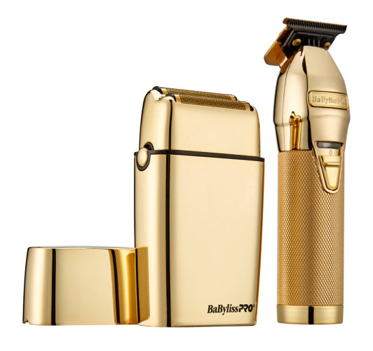 BaBylissPRO LimitedFX Gold Trimmer & Double Foil Shaver Prepack BaBylissPRO LimitedFX Gold Trimmer & Double Foil Shaver Prepack