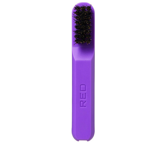 RED Folding Edge Brush w/ Case Purple